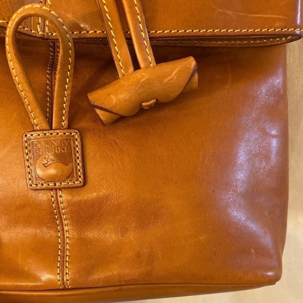 Dooney & Bourke Florentine Toggle Crossbody with COA EUC - Picture 13 of 14